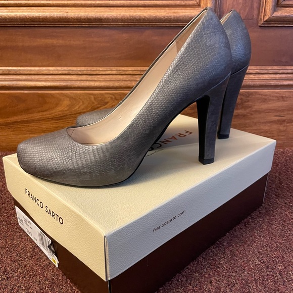 Grey Franco sarto heels sz 7.5 - Picture 3 of 9